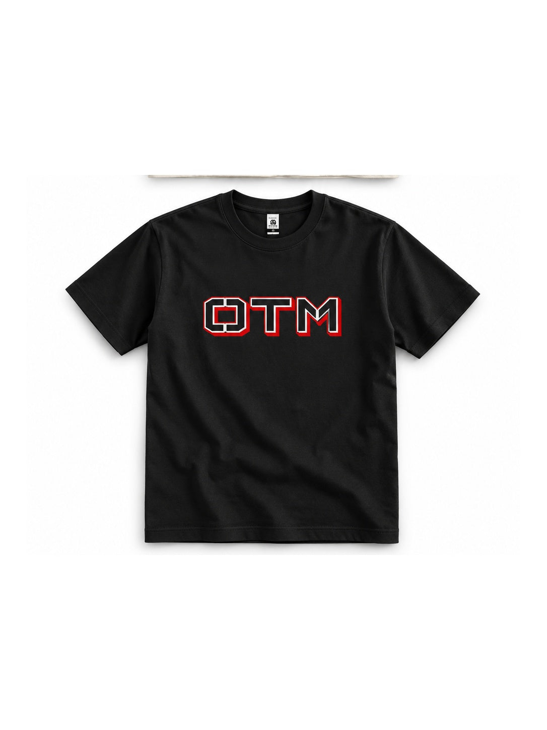 OTM Block Tee Black realistic product image